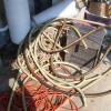The old hoses removed from the boat. going to be replaced with new ones. appoximately 100' 